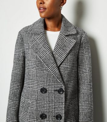 ladies dogtooth check coat