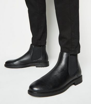 new look leather chelsea boots