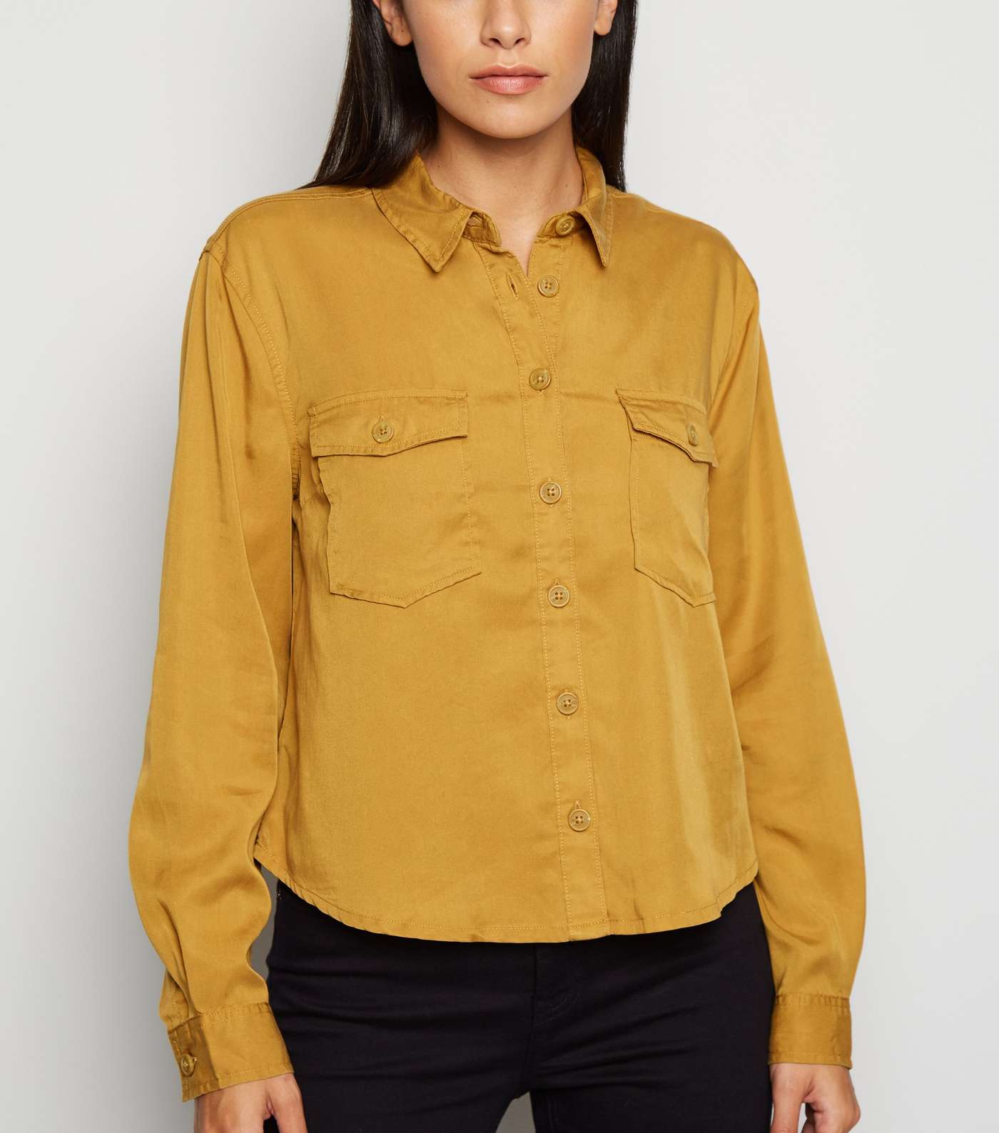 Yellow Long Sleeve Utility Shirt 
