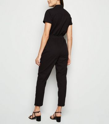 Black denim hot sale boilersuit