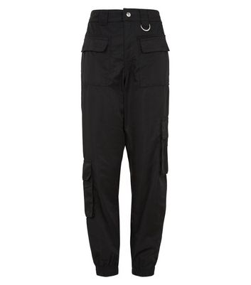 black cargo trousers