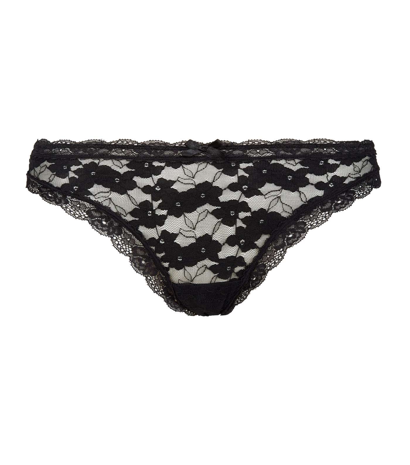 Black Lace Thong Image 3