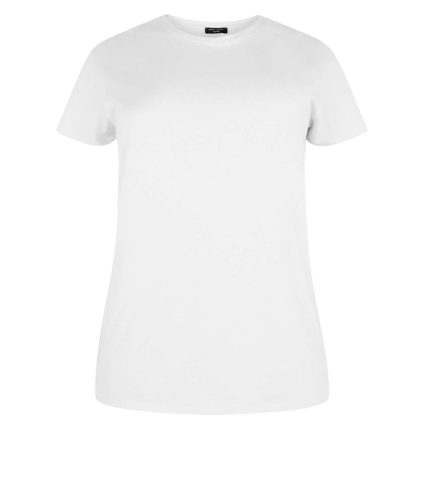 Curves Off White Washed Short Sleeve T-Shirt Image 4