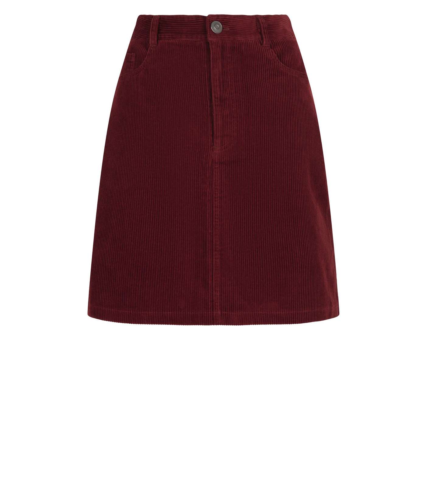 Tall Burgundy Corduroy Mini Skirt Image 4