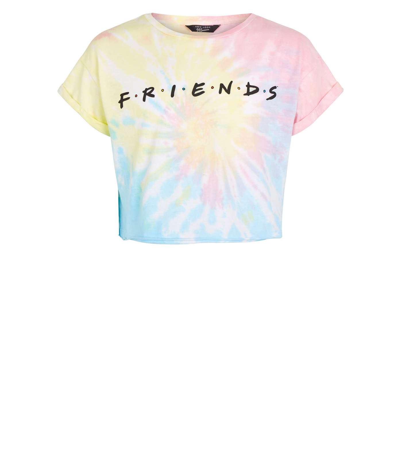 Girls Multicoloured Tie Dye Friends Logo T-Shirt Image 4
