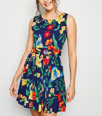 tropical dress new look