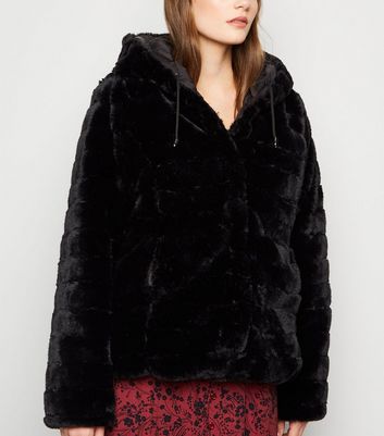 Blue Vanilla Black Reversible Faux Fur 