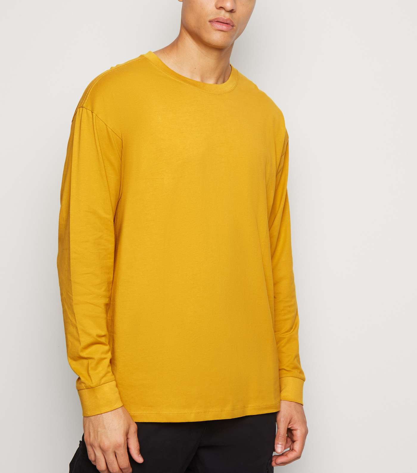 Yellow Oversized Long Sleeve T-Shirt