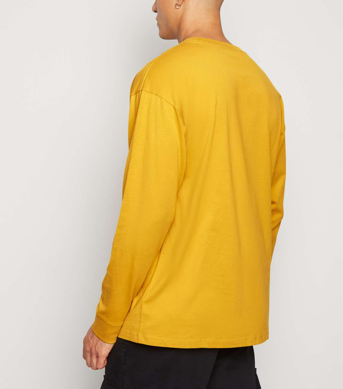 Yellow Oversized Long Sleeve T-Shirt Image 3