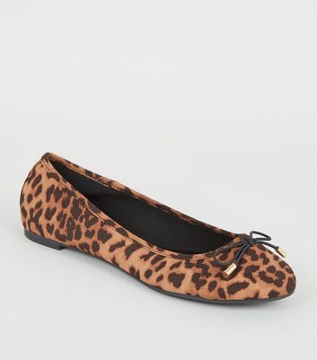 animal print ballet pumps