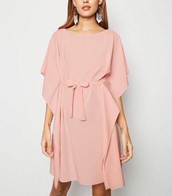 pale pink t shirt dress