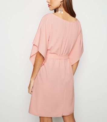 pale pink t shirt dress