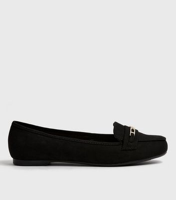 New look black deals flat shoes