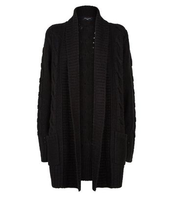 tall black cardigan