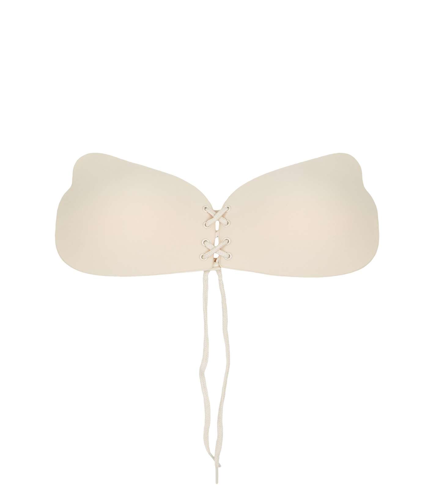Perfection Beauty Cream DD Cup Lace Up Stick On Bra Image 3