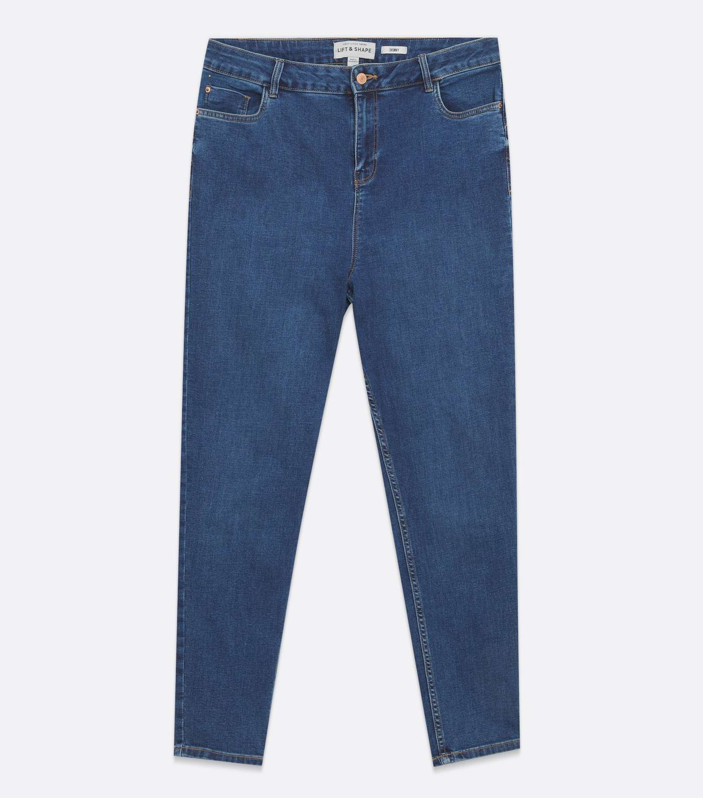 Curves Blue 'Lift & Shape' Jenna Skinny Jeans Image 5