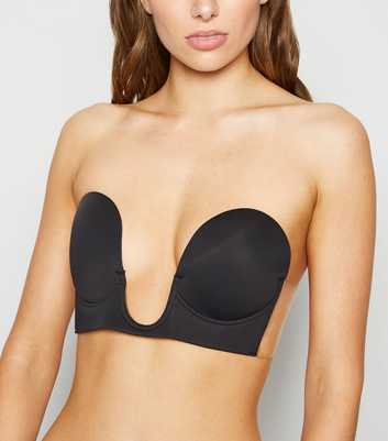 Perfection Beauty Black D Cup Plunge Stick On Bra