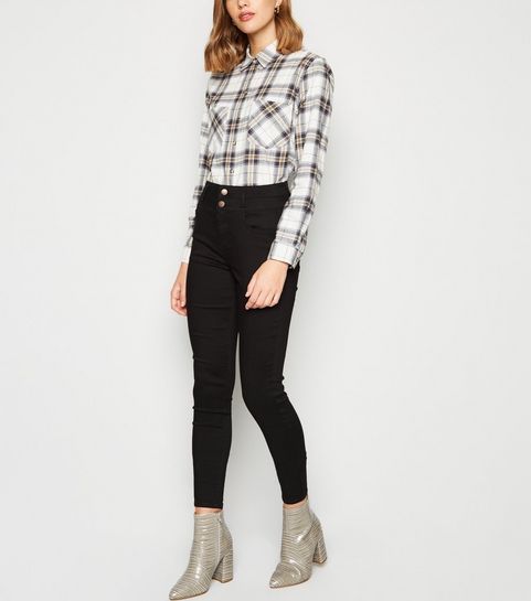 Black 'Lift & Shape' High Waist Skinny Jeans