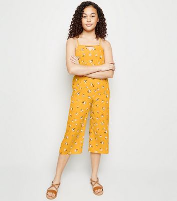 yellow jumpsuit new look