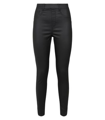 new look coated jeggings