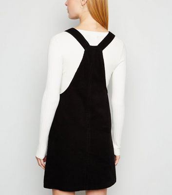 new look cord dungaree dress