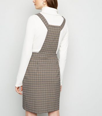 stretch pinafore dress