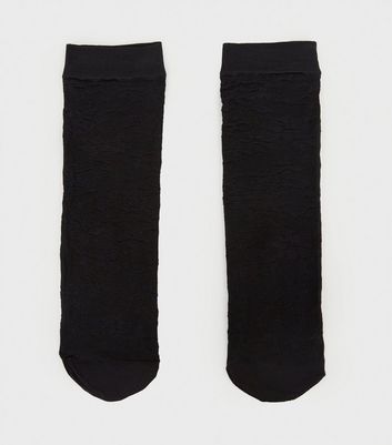 Image of Black Lace Socks New Look