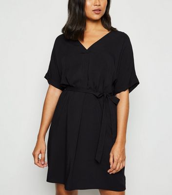 new look black tunic dress