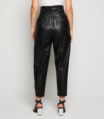 New look petite leather trousers Clearance