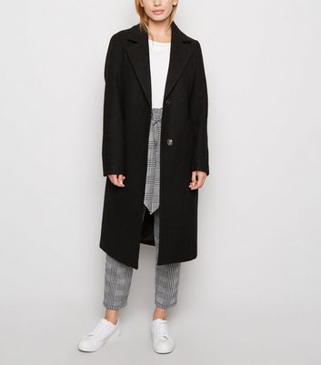 womens black petite coat