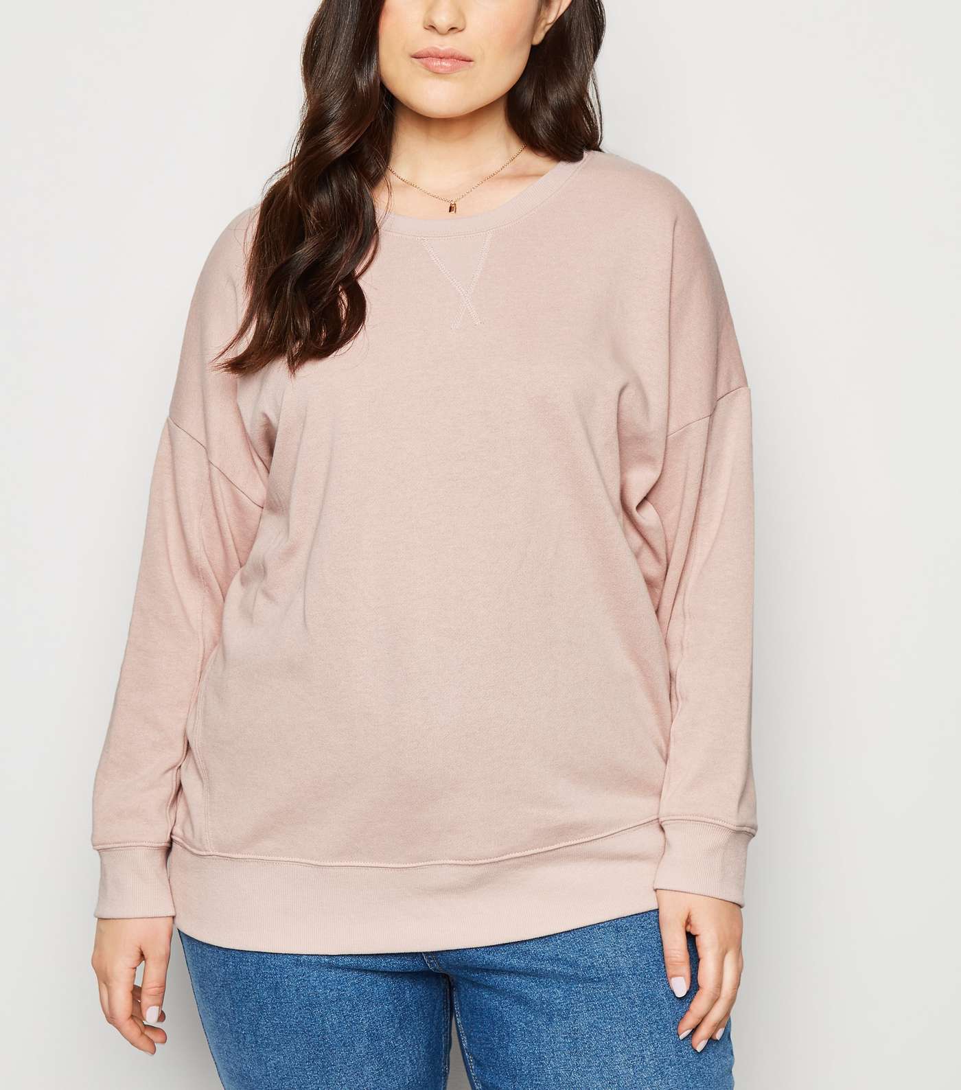 Curves Pale Pink Sweatshirt