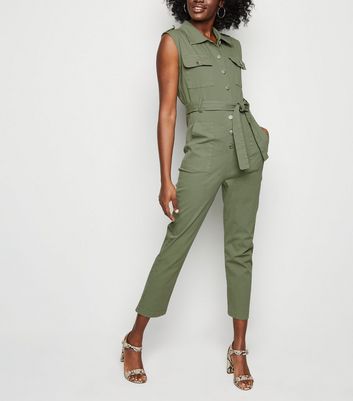 khaki jumpsuit womens