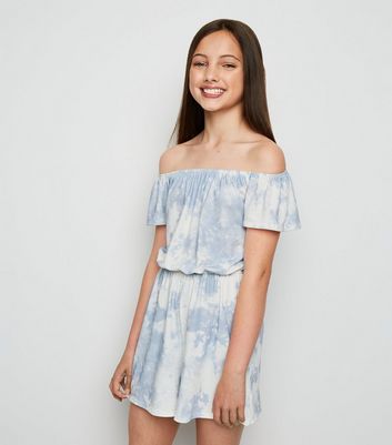 girls blue playsuit