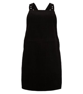 new look curve pinafore dress