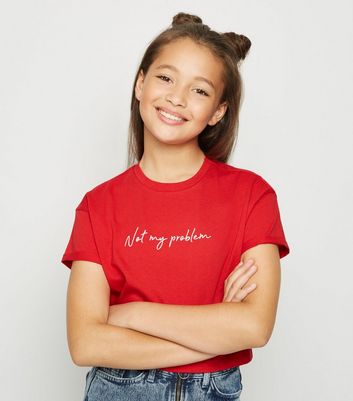 girls red shirt