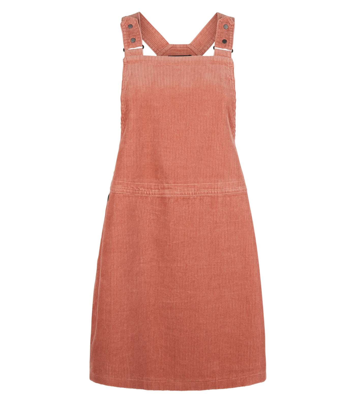 Petite Pink Cord Pinafore Dress Image 4