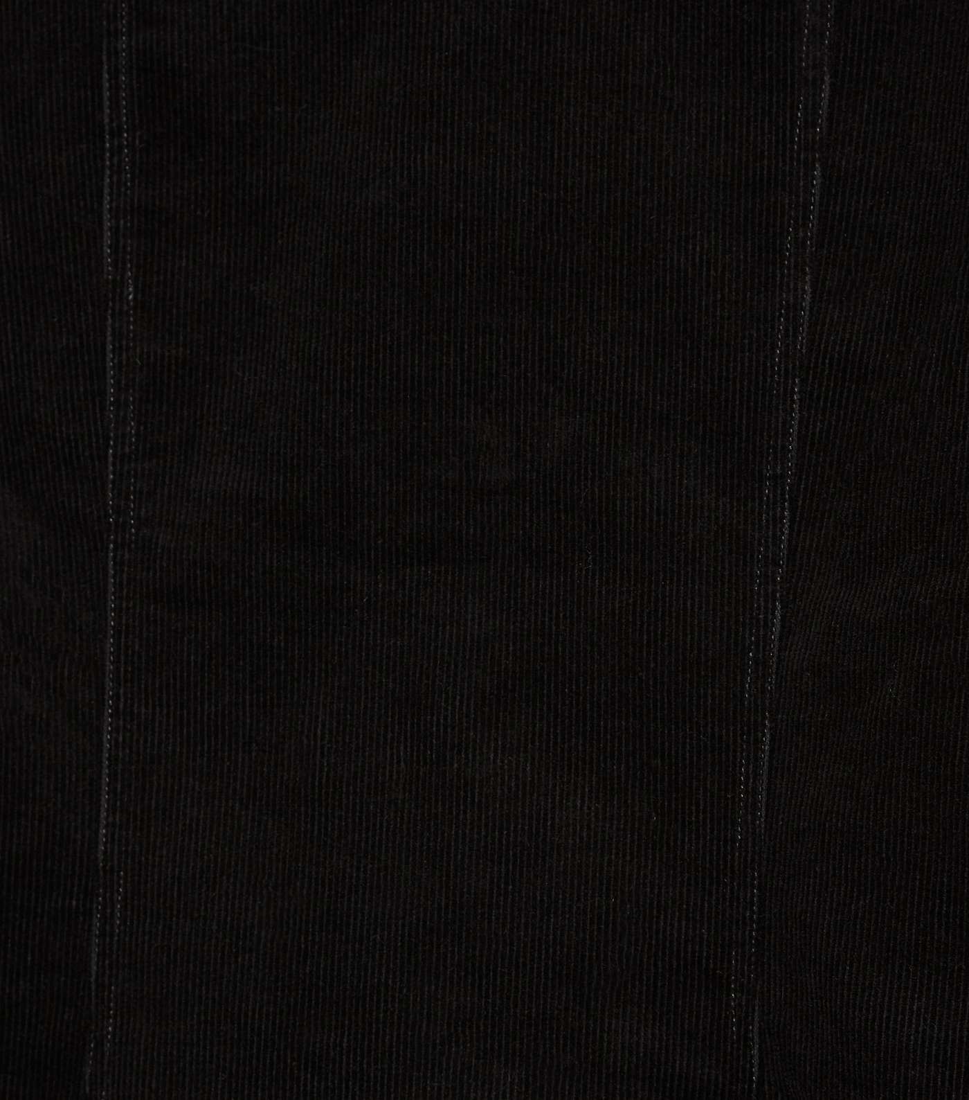 Petite Black Corduroy Dress Image 6