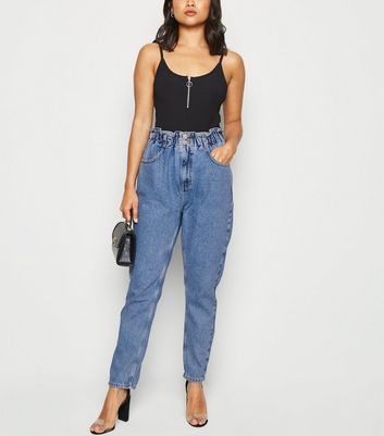 new look blue high waisted jeans