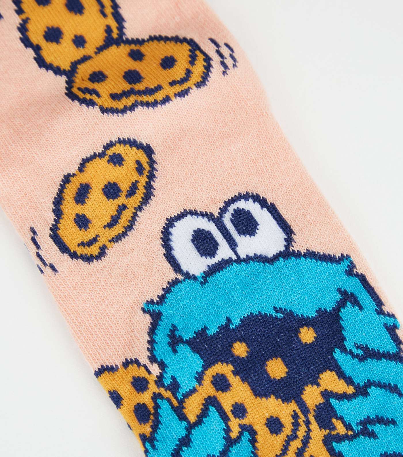 Coral Sesame Street Cookie Monster Socks Image 3