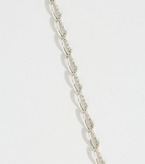 Silver Faux Shell Choker