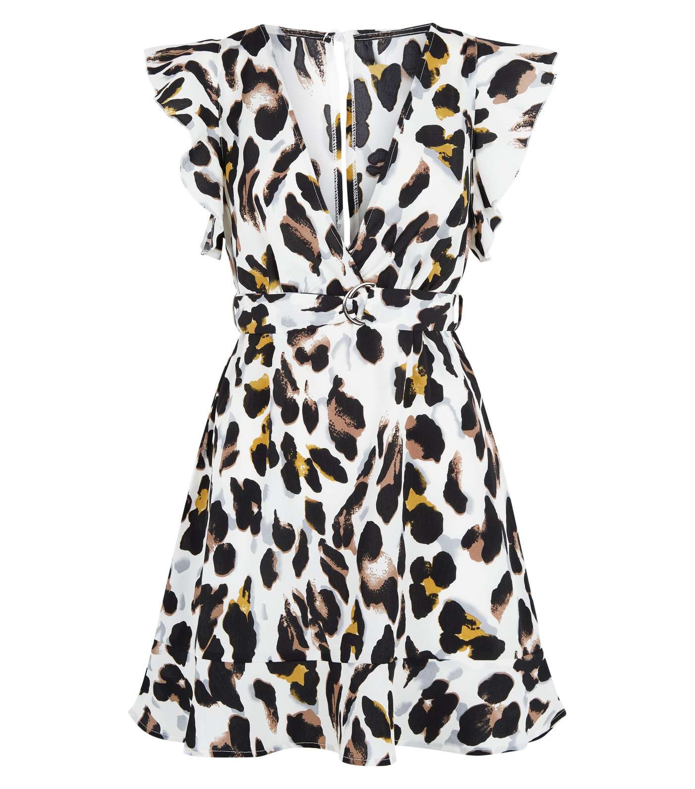 AX Paris Off White Leopard Print Dress Image 4