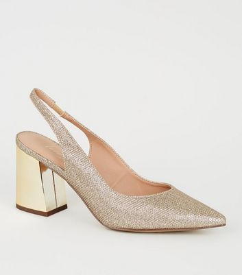 Gold glitter heels new look hotsell