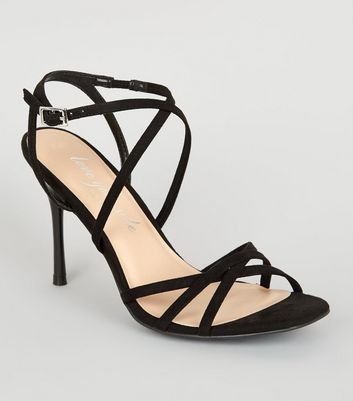 square strappy heels