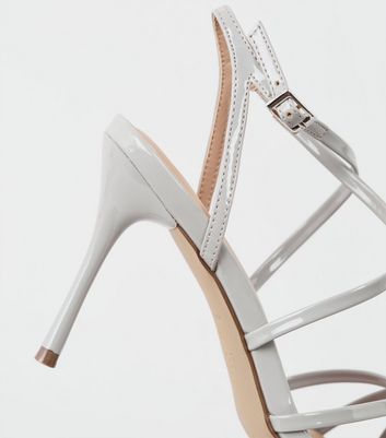 patent grey heels
