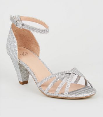 new look silver shoes