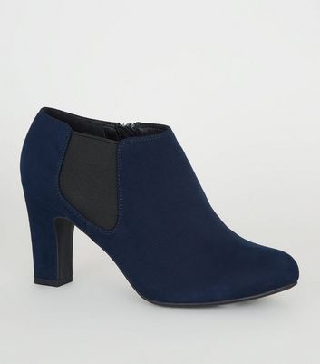 Navy boots best sale new look