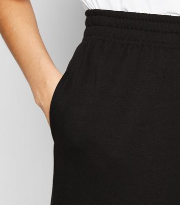 ladies black cuffed joggers