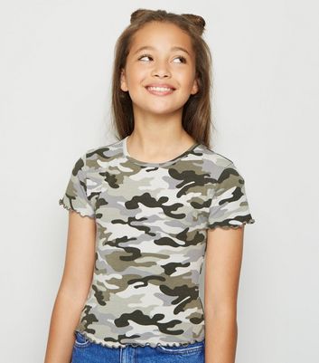 camouflage t shirt for girls