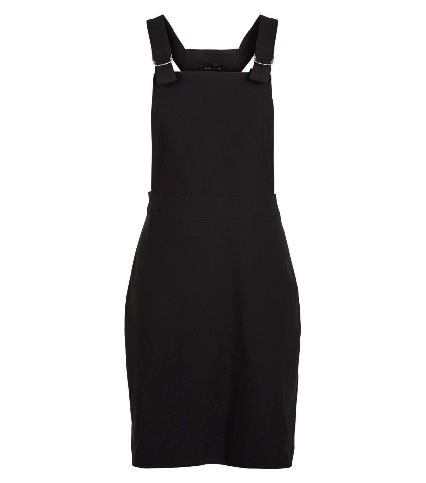 Black Mini Pinafore Dress Image 4
