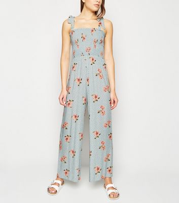 new look blue playsuit